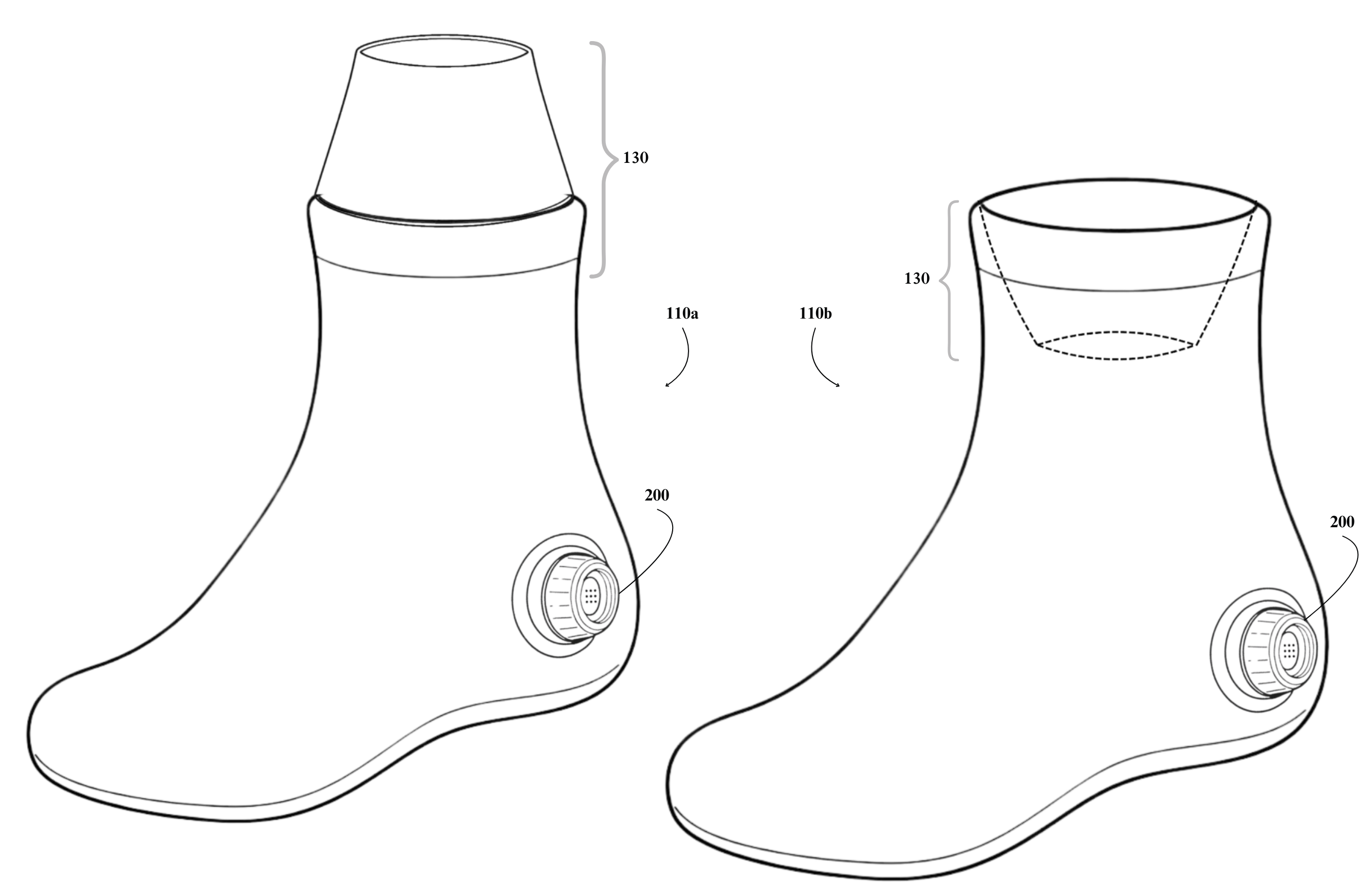 Foot SOKY — active and inactive